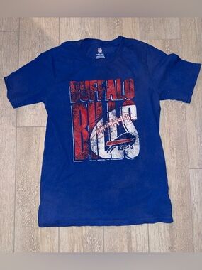 NFL Buffalo Bills Royal Blue Tee with Red & White Graphic size 14-16